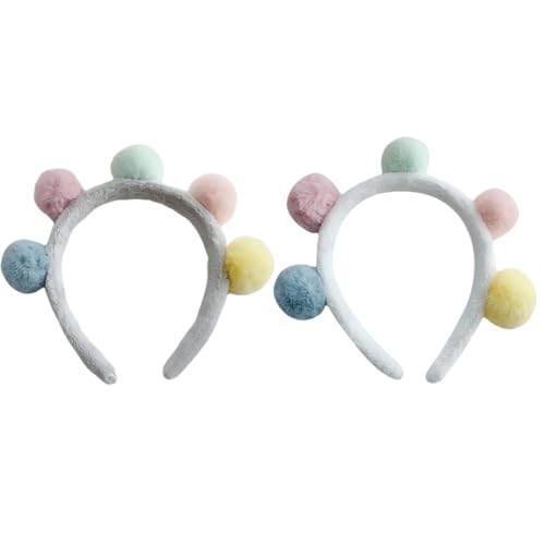 Vaguelly 2 Stück Flauschiges Ball Stirnband Modisches Haarband für Halloween und Weihnachten Bequemes Kopfschmuck für Mädchen für Partys und Feste Pompon Ball Haarband für Gesichtswäsche Vaguelly 2 Stück Flauschiges Ball Stirnband Modisches Haarband für Halloween und Weihnachten Bequemes Kopfschmuck für Mädchen für Partys und Feste Pompon Ball Haarband für Gesichtswäsche von Vaguelly