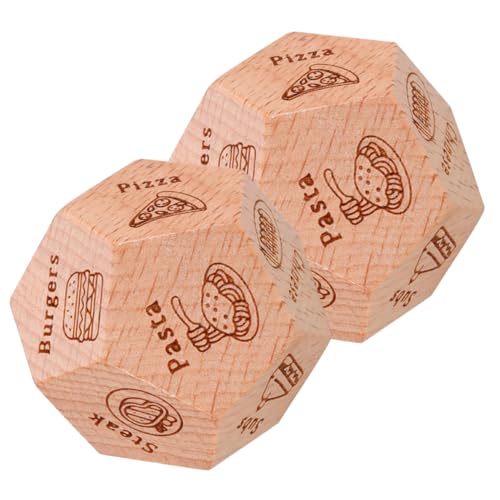 Vaguelly 2 Stück Gourmet-sieb Essen Unterhaltungswürfel -Date- Taschenwürfel Würfelspielzeug Partywürfel Spiel-Requisiten Einzigartige Holzwürfel Light Brown Hölzern Vaguelly 2 Stück Gourmet-sieb Essen Unterhaltungswürfel -Date- Taschenwürfel Würfelspielzeug Partywürfel Spiel-Requisiten Einzigartige Holzwürfel Light Brown Hölzern von Vaguelly