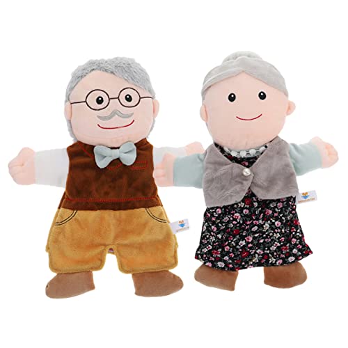 Vaguelly 2 Stück Handpuppen für Realistische Fingerpuppen für Geschichtenerzählen und Rollenspiele Weiche Puppen aus Natürlichen Materialien für Interaktive Unterhaltung von Vaguelly