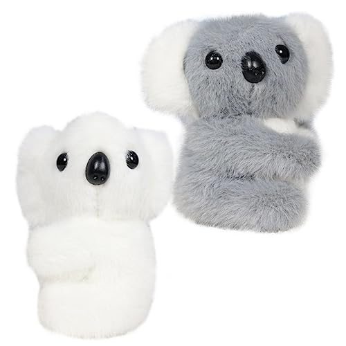 Vaguelly 2 Stück Koala Anhänger Accessoires Schlüsselanhänger Dutt Maker Für Haare Häschen Haarnadeln Für Dutts Kleine Obstfiguren Haarmanschetten Strass Girlande Gel Charm von Vaguelly