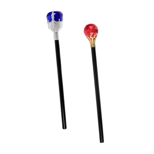 Vaguelly 2 Stück Königszepter Dekorationen königliches Schaum Kostüm Streich Halloween Props Halloween Accessories hühner -Ornament Partyverzierung Plastik von Vaguelly
