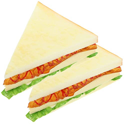 Vaguelly 2 Stück Künstliches Sandwich Modell aus PU Material Realistisches Lebensmittel Dekorationsobjekt für Fotografie Lehrmittel und Schaufenster Darstellung Vaguelly 2 Stück Künstliches Sandwich Modell aus PU Material Realistisches Lebensmittel Dekorationsobjekt für Fotografie Lehrmittel und Schaufenster Darstellung von Vaguelly