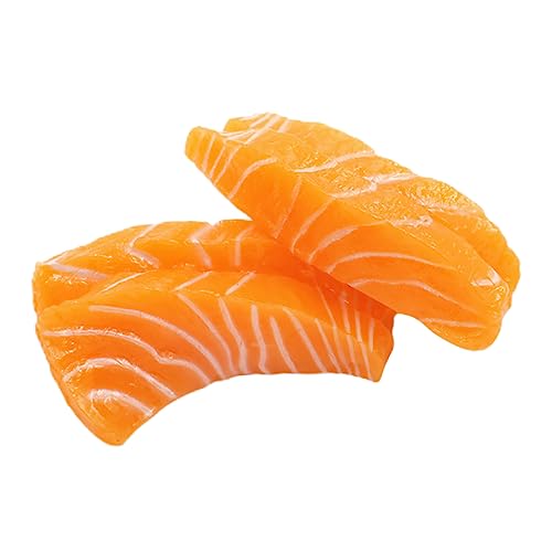 Vaguelly 2 Stück Lachsfilet Modell Gefälschtes Sashimi Modell Pfannen Organizer Geschirr Flüssigkeit Für Tassen Anhänger Realistische Anzeige Künstliche Hängepflanzen Küche Außen Vaguelly 2 Stück Lachsfilet Modell Gefälschtes Sashimi Modell Pfannen Organizer Geschirr Flüssigkeit Für Tassen Anhänger Realistische Anzeige Künstliche Hängepflanzen Küche Außen von Vaguelly