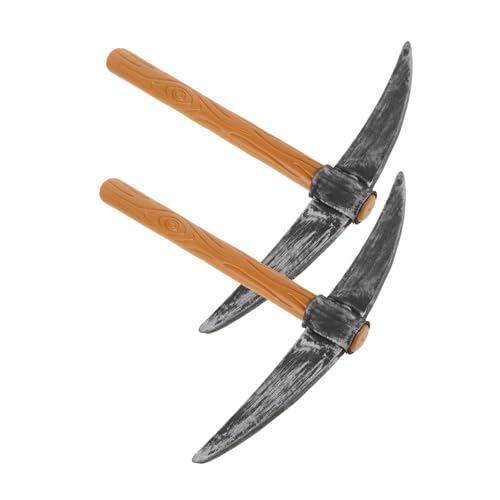 Vaguelly 2 Stück Leichtes Dekorative Fake Pickaxe aus Kunststoff und Schwamm Kreative Kreuzhacke Requisite für Zwergkostüm Party Bühnenauftritt und Karneval Handlich und Vielseitig Vaguelly 2 Stück Leichtes Dekorative Fake Pickaxe aus Kunststoff und Schwamm Kreative Kreuzhacke Requisite für Zwergkostüm Party Bühnenauftritt und Karneval Handlich und Vielseitig von Vaguelly