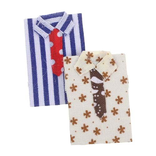 Vaguelly 2 Stück Maßstab Realistische Mini-Dollhouse Kleidung in Aprikose und Dunkelblau Vielseitig Kompatibel für Bjd Figuren und Puppenhaus Dekorationen Vaguelly 2 Stück Maßstab Realistische Mini-Dollhouse Kleidung in Aprikose und Dunkelblau Vielseitig Kompatibel für Bjd Figuren und Puppenhaus Dekorationen von Vaguelly