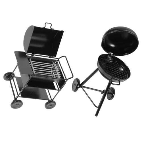 Vaguelly 2 Stück Mini-Grill: Miniatur-Grill für Puppenhaus – Kleines Grillofenmodell für kleine Hausküchendekoration – Mini-Puppenhauszubehör Vaguelly 2 Stück Mini-Grill: Miniatur-Grill für Puppenhaus – Kleines Grillofenmodell für kleine Hausküchendekoration – Mini-Puppenhauszubehör von Vaguelly