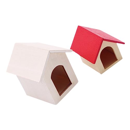 Vaguelly 2 Stück Mini- Miniaturen klein Welpe kindergeburtstags mitgebsel Miniature House Kindergeburtstagsgeschenk BJD Miniaturmöbel Holzspielzeug Puppenhauszubehör Birke von Vaguelly