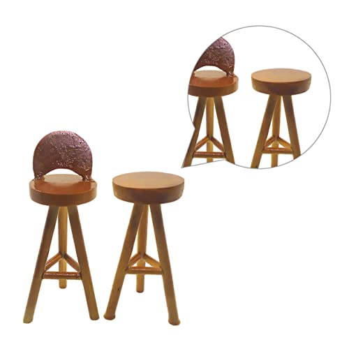 Vaguelly 2 Stück Mini Stuhlmodell für Puppenhaus Holzfarbe Wohnzimmer Dekoration Stabil und Langlebig Zubehör für Kreative Miniaturprojekte Vaguelly 2 Stück Mini Stuhlmodell für Puppenhaus Holzfarbe Wohnzimmer Dekoration Stabil und Langlebig Zubehör für Kreative Miniaturprojekte von Vaguelly