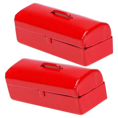 Vaguelly 2 Stück Mini Werkzeug Mini Dekoration Kleines Puppenhaus Für Den Innenbereich Mini Blechkoffer Für Künstliche Miniatur Puppenhäuser Gefälschter Werkzeugkasten Vaguelly 2 Stück Mini Werkzeug Mini Dekoration Kleines Puppenhaus Für Den Innenbereich Mini Blechkoffer Für Künstliche Miniatur Puppenhäuser Gefälschter Werkzeugkasten von Vaguelly