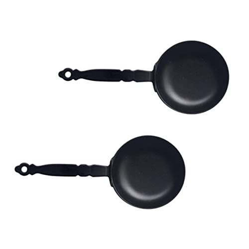 Vaguelly 2 Stück Miniatur Teiliges Mini Pfannen aus Legiertem Realistische Schwarze Miniatur Pfannen für Puppenhaus Küche Detailreiches Zubehör für Mini Haus Spielküche und Vaguelly 2 Stück Miniatur Teiliges Mini Pfannen aus Legiertem Realistische Schwarze Miniatur Pfannen für Puppenhaus Küche Detailreiches Zubehör für Mini Haus Spielküche und von Vaguelly