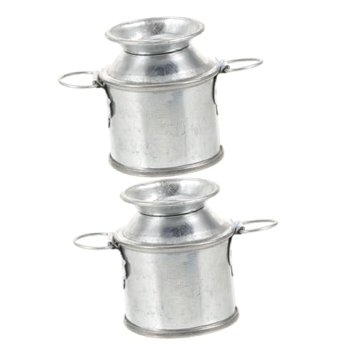 Vaguelly 2 Stück Miniaturen basteln bastelzeug bastelmaterial Dollhouse Accessories mikrolandschaft miniaturvase winzig Dekorationsideen für kleine Häuser Miniaturfiguren Metall Silver Vaguelly 2 Stück Miniaturen basteln bastelzeug bastelmaterial Dollhouse Accessories mikrolandschaft miniaturvase winzig Dekorationsideen für kleine Häuser Miniaturfiguren Metall Silver von Vaguelly