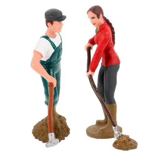 Vaguelly 2 Stück Modell Einer Bauernhofpuppe Bauernfiguren Miniaturmenschen Farmszenenmodell Bäuerin, Arbeiterin Action-Figuren-Modell Charakterfigur -spielzeugfigur Plastik Vaguelly 2 Stück Modell Einer Bauernhofpuppe Bauernfiguren Miniaturmenschen Farmszenenmodell Bäuerin, Arbeiterin Action-Figuren-Modell Charakterfigur -spielzeugfigur Plastik von Vaguelly