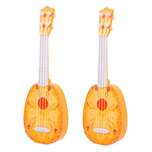 Vaguelly 2 Stück Obstgitarre Kinder Mini Gitarren Spielzeug Für Frühes Lernen Gitarrenspielzeug Aus Kunststoff Gitarreninstrumente Für Kinder Mini Gitarren Gitarrenspielzeug Anfänger von Vaguelly