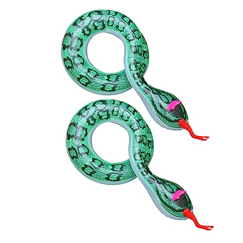 Vaguelly 2 Stück PVC Teiliges Aufblasbares Schlangenspielzeug Realistische Sichere Lustige Scherzartikel für Halloween Partydekoration Lernspielzeug Vielseitige Requisiten für Streichfans von Vaguelly