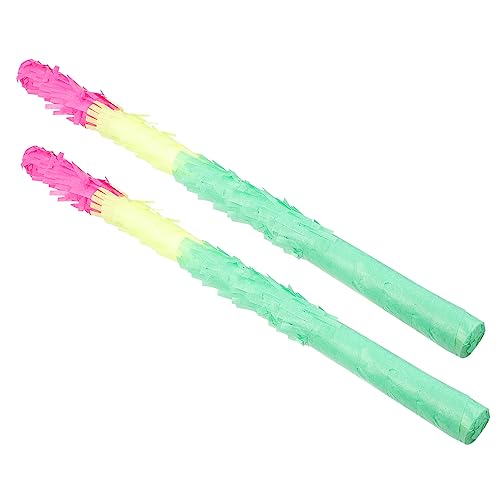 Vaguelly 2 Stück Piñata Spielzeugstäbe Für Piñata Bonbonstäbe Kinderspielzeug Partyzubehör Für Kindergeburtstage Mehrfarbige Piñata Stäbe Piñata Stäbe Für Partys Leicht Zu Papier von Vaguelly