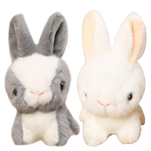 Vaguelly 2 Stück Plüsch Hase Anhänger Niedliches Stofftier Schlüsselanhänger für Taschen Weihnachtsdekoration und Mehr Bequem und Leicht Unterwegs Vaguelly 2 Stück Plüsch Hase Anhänger Niedliches Stofftier Schlüsselanhänger für Taschen Weihnachtsdekoration und Mehr Bequem und Leicht Unterwegs von Vaguelly