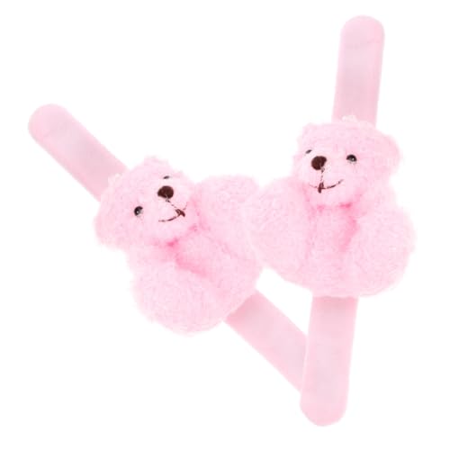 Vaguelly 2 Stück Plüsch Tier Slap Handgelenkband für Partys Cartoon Bär Armbänder Kuscheltier Dekoration Pinke Geschenkidee für Feiertage Vaguelly 2 Stück Plüsch Tier Slap Handgelenkband für Partys Cartoon Bär Armbänder Kuscheltier Dekoration Pinke Geschenkidee für Feiertage von Vaguelly
