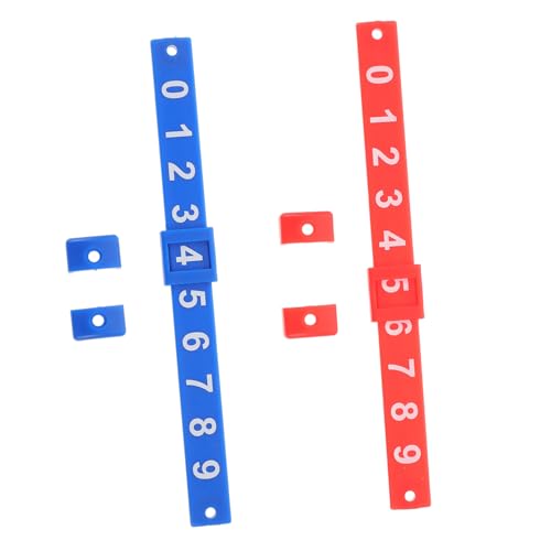 Vaguelly 2 Stück Punktezähler für Desktop-Spiele Tisch klein fußball Punktemarker Scores-Gerät Partiturmarkierungsgerät multifunktionale Scorekeeper-Bars Tabellenführer Torhüter pp von Vaguelly