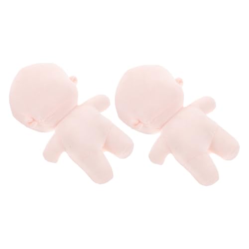 Vaguelly 2 Stück Puppe Puppenkleidung Tragende Leere Puppe DIY Handwerk Unvollendete DIY Puppe Gefüllte DIY Puppe Tragbare Puppenmodelle Puppe Für DIY Niedliche Puppen DIY von Vaguelly