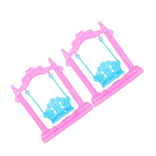 Vaguelly 2 Stück Puppenhausschaukel für kinderspielzeug puppenhauszubehör детские игрушки Mini Schaukelstuhl Puppenhaus-Schaukelstuhlmodell Puppenhausdekor Plastik Rosa Vaguelly 2 Stück Puppenhausschaukel für kinderspielzeug puppenhauszubehör детские игрушки Mini Schaukelstuhl Puppenhaus-Schaukelstuhlmodell Puppenhausdekor Plastik Rosa von Vaguelly
