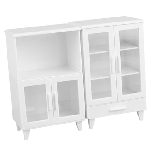 Vaguelly 2 Stück Puppenhausschrank Modell Kommode Schminktische Kommode Schminkbank Schminktisch Puppenhausmöbel Bücherregal Kommode Für Weißer Kunststoff Vaguelly 2 Stück Puppenhausschrank Modell Kommode Schminktische Kommode Schminkbank Schminktisch Puppenhausmöbel Bücherregal Kommode Für Weißer Kunststoff von Vaguelly