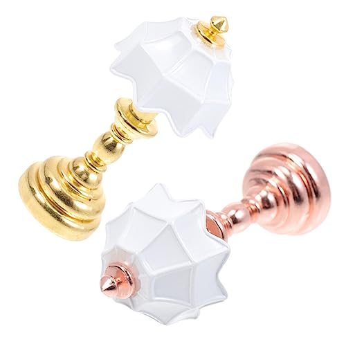 Vaguelly 2stücke Miniatur Tischlampen Für Delicate Mit Eleganten Designs Für Dekorative Beleuchtung Mini-szenen Für Spielzeug Und Wohnaccessoires von Vaguelly