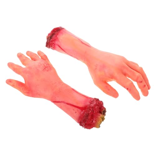 Vaguelly 2 Stück Realistische Fake Hände für Halloween Dekoration Abgehackte Körperteile für Spukhäuser Party Requisiten Blutige Effekte Geeignet für Küche Garten und Mehr Vaguelly 2 Stück Realistische Fake Hände für Halloween Dekoration Abgehackte Körperteile für Spukhäuser Party Requisiten Blutige Effekte Geeignet für Küche Garten und Mehr von Vaguelly
