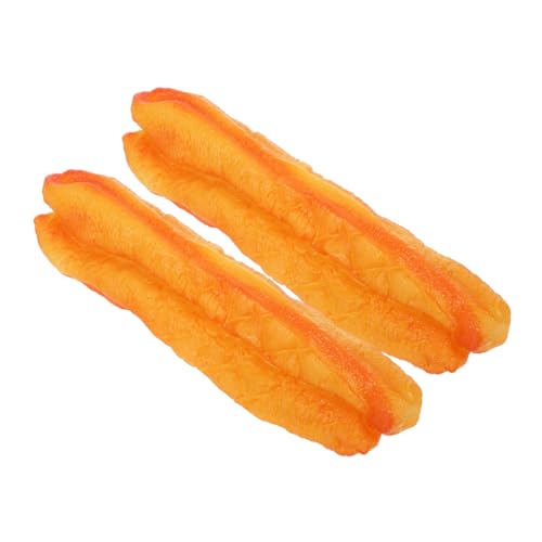 Vaguelly 2 Stück Realistische Fried Food Modelle Kunstvolle Chinesische Lebensmittel Dekorationsprops Simulation von Teig Sticks für Fotografie und Shop Deko von Vaguelly