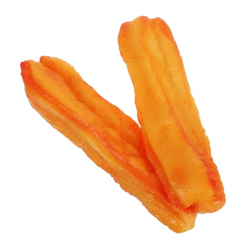 Vaguelly 2 Stück Realistisches Fried Food Modell Künstliches Chinesisches Essen für Fotografie Frühstücksdekoration und Fensterdisplay Simulation Brötchen von Vaguelly