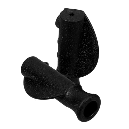 Vaguelly 2 Stück Rollator-griffabdeckung Krücke Handgriff Griffschutzabdeckung Scooter Bremsgriff Handgriffe Für Gehhilfen Griff-ohrabdeckung Türgriffabdeckung Plastik Black von Vaguelly