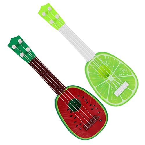 Vaguelly 2 Stück Saiten Musikspielzeug Gitarre Musikinstrumente Mini Gitarren Für Mini Gitarre Kinderspielzeug Musikspielzeug Musikgitarrenspielzeug Musikgitarren Kunststoff von Vaguelly
