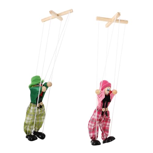 Vaguelly 2 Stück Schnur Marionette Flamingo-Puppe Hundepuppe lustige Piratenschiffe Rattenpuppe interaktives Interactive Toys holzpuppe kinderspielsachen Puppen Handpuppe Stoff von Vaguelly