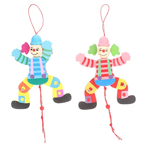 Vaguelly 2 Stück Schnur Zugleinen-Clown- Cartoon-Clown- Clown-Marionetten interaktives bastelset Fun Toy lustige Marionetten Zubehör für Puppenspiele Holz Vaguelly 2 Stück Schnur Zugleinen-Clown- Cartoon-Clown- Clown-Marionetten interaktives bastelset Fun Toy lustige Marionetten Zubehör für Puppenspiele Holz von Vaguelly