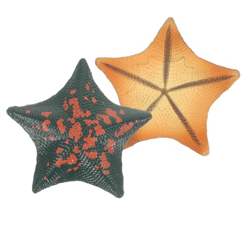 Vaguelly 2 Stück Seestern- Desktop-Seestern- kleines Seesterndekor kinderzimmer zubehör für Kinderspielzeug aus Kunststoff Zartes Kinderspielzeug PVC von Vaguelly