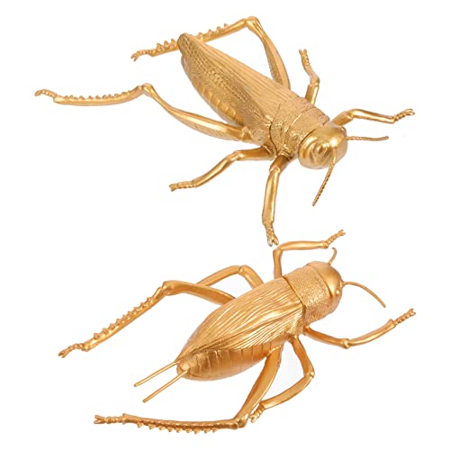Vaguelly 2 Stück Simulation Insekten Figuren Set Dekorative Statuen für Tischdekoration Realistische und Retro Ornamente für Kreatives Basteln und Garten DIY von Vaguelly