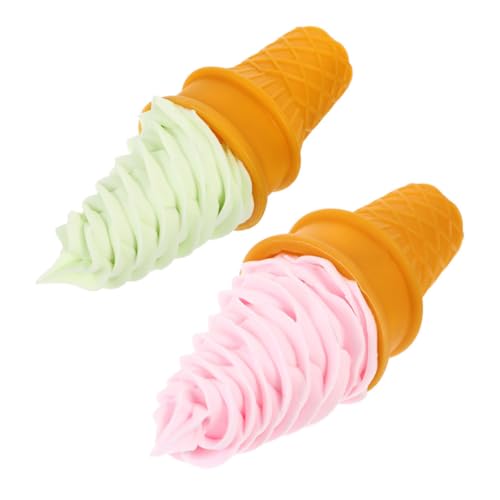 Vaguelly 2 Stück Simulations- Eistüte künstliche Eiscreme-Requisite dekompressionsspielzeug dekompressions Fun Toy Eiscreme-Modellierfigur simuliertes Eiscrememodell PVC Vaguelly 2 Stück Simulations- Eistüte künstliche Eiscreme-Requisite dekompressionsspielzeug dekompressions Fun Toy Eiscreme-Modellierfigur simuliertes Eiscrememodell PVC von Vaguelly