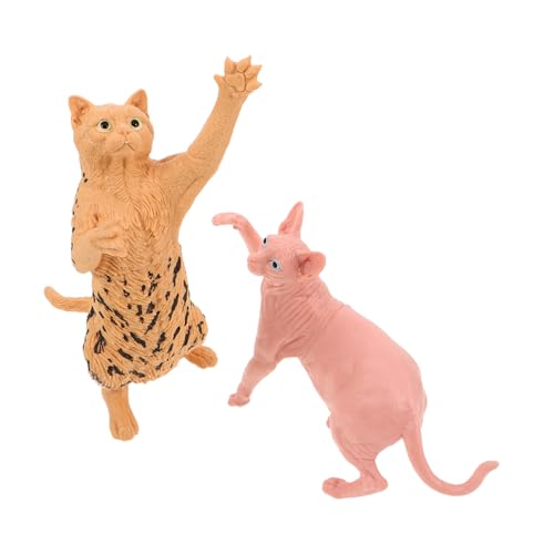 Vaguelly 2 Stück Simuliertes Haarloses Katzenspielzeug Katzentierspielzeug Miniatur Katzenfiguren Katzentiermodell Kleine Katzenfiguren Simuliertes Katzenmodell Katzenstatuen Und Vaguelly 2 Stück Simuliertes Haarloses Katzenspielzeug Katzentierspielzeug Miniatur Katzenfiguren Katzentiermodell Kleine Katzenfiguren Simuliertes Katzenmodell Katzenstatuen Und von Vaguelly