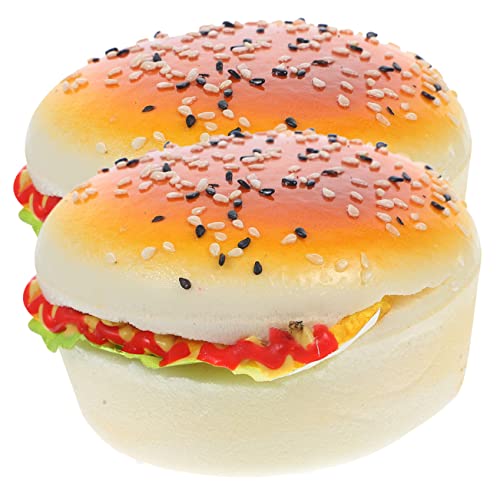 Vaguelly 2 Stück Simuliertes Hamburger-Modell küchendekoration küche Dekoration bastel Sachen bastelset Hamburger-Requisite Burgerkocher künstliche Burger Requisiten für das Szenenlayout Pu Vaguelly 2 Stück Simuliertes Hamburger-Modell küchendekoration küche Dekoration bastel Sachen bastelset Hamburger-Requisite Burgerkocher künstliche Burger Requisiten für das Szenenlayout Pu von Vaguelly