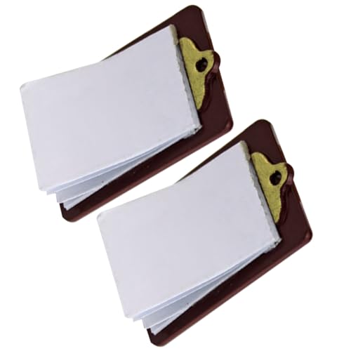 Vaguelly 2 Stück Simuliertes WordPad klein winzig Puppenhaus-Zwischenablage Miniaturen Schreiben Spielzeughaus Zubehör Modell der Büroklammer Mini- Deko-Requisite Legierung Brown Vaguelly 2 Stück Simuliertes WordPad klein winzig Puppenhaus-Zwischenablage Miniaturen Schreiben Spielzeughaus Zubehör Modell der Büroklammer Mini- Deko-Requisite Legierung Brown von Vaguelly