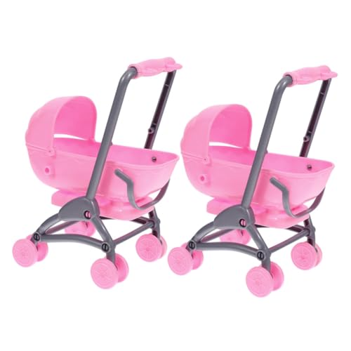 Vaguelly 2 Stück Spielzeugkinderwagen Für Babypuppe Babyspielzeug Vorgeben Buggy Kinderwagen -Kinderwagen Für Puppen Möbel Für Puppenwagen Puppensachen Abs Rosa Vaguelly 2 Stück Spielzeugkinderwagen Für Babypuppe Babyspielzeug Vorgeben Buggy Kinderwagen -Kinderwagen Für Puppen Möbel Für Puppenwagen Puppensachen Abs Rosa von Vaguelly