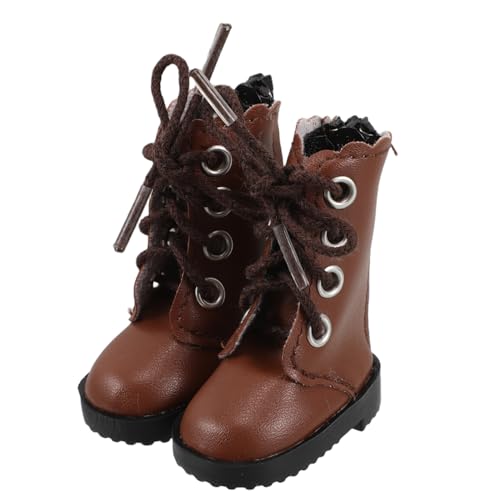 Vaguelly Stilvolle High Top Stiefel Für Puppen Plüsch Spielzeug Schuhe Puppenkleidung Zubehör Miniatur Schuh Sammlung von Vaguelly