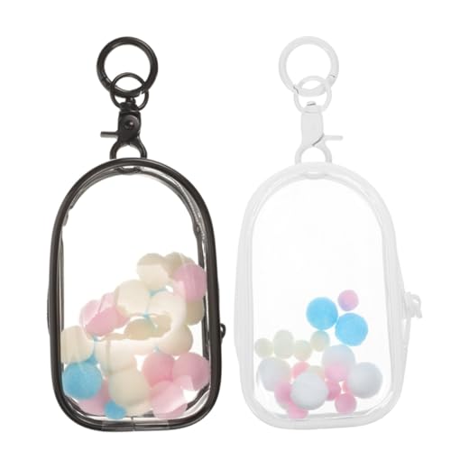 Vaguelly 2 Stück PVC-aufbewahrungstaschen Für Minifiguren Vitrine Mit Schlüsselanhänger Versiegelte Box Für Stofftiere Vaguelly 2 Stück PVC-aufbewahrungstaschen Für Minifiguren Vitrine Mit Schlüsselanhänger Versiegelte Box Für Stofftiere von Vaguelly