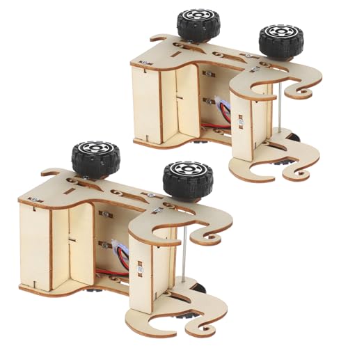 Vaguelly 2 Stück Teiliges DIY Holzauto Modellbauset mit Sprachsteuerung Stem Wissenschaftsprojekt für Voice Aktiviertes Fahrzeug Lernspielzeug für Mechanische und Elektronische Experimente Vaguelly 2 Stück Teiliges DIY Holzauto Modellbauset mit Sprachsteuerung Stem Wissenschaftsprojekt für Voice Aktiviertes Fahrzeug Lernspielzeug für Mechanische und Elektronische Experimente von Vaguelly