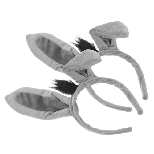 Vaguelly 2 Stück Teiliges Donkey Ohr Haarreif Weiches Cosplay Stirnband für Halloween Party und Festival Bequemes und Vielseitiges Haar Accessoire für Mädchen und Erwachsene Vaguelly 2 Stück Teiliges Donkey Ohr Haarreif Weiches Cosplay Stirnband für Halloween Party und Festival Bequemes und Vielseitiges Haar Accessoire für Mädchen und Erwachsene von Vaguelly