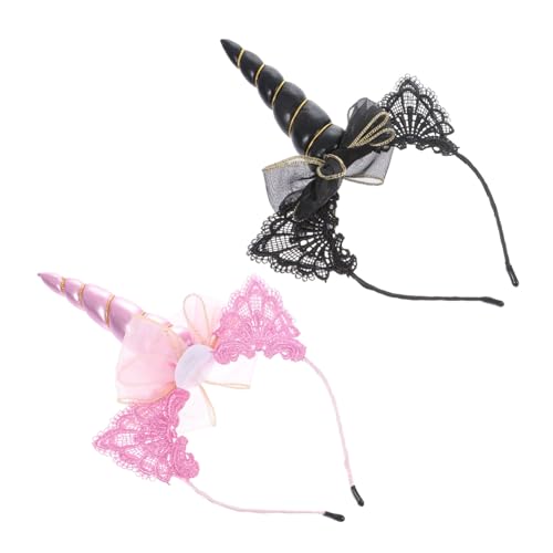 Vaguelly 2 Stück Teiliges Einhorn Haarband Zarte Kostüm Haarreifen Schwarz und Handgefertigtes Party Haaraccessoire Komfortabel Elegant und Festlich für Mädchen und Frauen Vaguelly 2 Stück Teiliges Einhorn Haarband Zarte Kostüm Haarreifen Schwarz und Handgefertigtes Party Haaraccessoire Komfortabel Elegant und Festlich für Mädchen und Frauen von Vaguelly