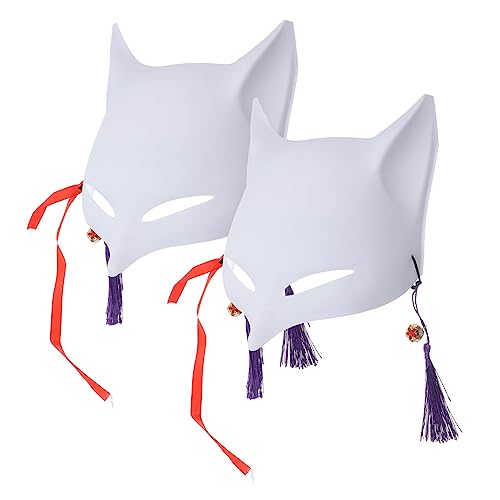 Vaguelly 2 Stück Teiliges Fox Masken aus Weißem PVC DIY Blanko Masken für Halloween Karneval Fasching Unbemalte Kostüm Accessoires zum Selbstgestalten und Bemalen Vielseitig für Party und Vaguelly 2 Stück Teiliges Fox Masken aus Weißem PVC DIY Blanko Masken für Halloween Karneval Fasching Unbemalte Kostüm Accessoires zum Selbstgestalten und Bemalen Vielseitig für Party und von Vaguelly