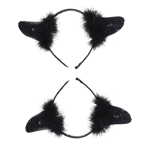 Vaguelly 2 Stück Teiliges Halloween Teufelshörner Stirnband Elastischer Kopfschmuck aus Strapazierfähigem für Kostüm und Karnevalspartys Cosplay und Festveranstaltungen von Vaguelly