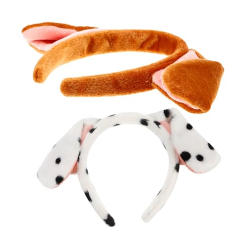 Vaguelly 2 Stück Teiliges Hundestirnband Kuschelige Plüsch Hund Ohren Haarreifen Elastisch und Sicher für Erwachsene und Niedliches Kostüm Accessoire für Cosplay und Partys Vaguelly 2 Stück Teiliges Hundestirnband Kuschelige Plüsch Hund Ohren Haarreifen Elastisch und Sicher für Erwachsene und Niedliches Kostüm Accessoire für Cosplay und Partys von Vaguelly