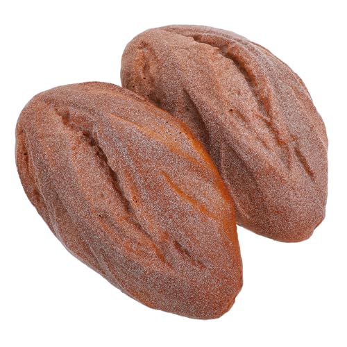Vaguelly 2 Stück Teiliges Künstliches Brot Deko Realistische Simulation Food Display Prop für Küche Schaufenster Vielseitig Einsetzbar als Fotografie Requisite und Wohnaccessoire von Vaguelly