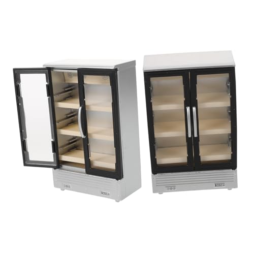 Vaguelly 2 Stück Teiliges Mini Kühlschrank aus Kunststoff mit Doppel-türen Realistische Miniatur Kühlschrank für Puppenhaus Küche und Supermarkt Zubehör Detailreiches Rollenspiel Vaguelly 2 Stück Teiliges Mini Kühlschrank aus Kunststoff mit Doppel-türen Realistische Miniatur Kühlschrank für Puppenhaus Küche und Supermarkt Zubehör Detailreiches Rollenspiel von Vaguelly